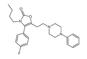 3-butyl-4-(4-fluorophenyl)-5-[2-(4-phenylpiperazin-1-yl)ethyl]-1,3-oxazol-2-one Structure
