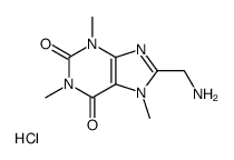 8-(aminomethyl)-1,3,7-trimethylpurine-2,6-dione,hydrochloride结构式