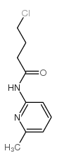 4-氯-N-(6-甲基吡啶-2-基)丁酰胺结构式