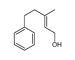 3-methyl-5-phenylpent-2-en-1-ol结构式