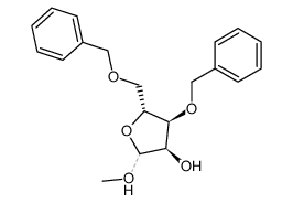 Methyl 3,5-di-O-benzyl-D-ribofuranoside结构式