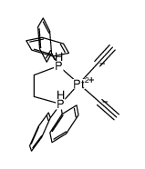 bis(diphenylphosphino)ethane-platinum(II) diacetylide Structure