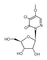 5-chloro-4-methoxy-1-β-D-ribofuranosylpyridazin-6-one Structure