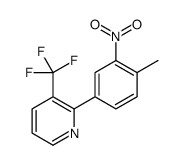 2-(4-methyl-3-nitrophenyl)-3-(trifluoromethyl)pyridine Structure