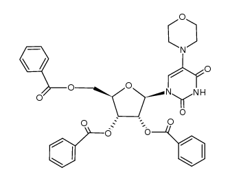 5-morpholinouridine 2',3',5'-tri-O-benzoate结构式