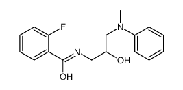 2-fluoro-N-[2-hydroxy-3-(methylphenylamino)propyl]benzamide Structure