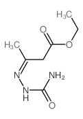 ethyl (3E)-3-(carbamoylhydrazinylidene)butanoate结构式