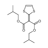 bis(2-methylpropyl) 2-(1,3-dithiol-2-ylidene)propanedioate Structure