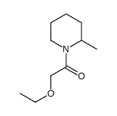 Piperidine, 1-(ethoxyacetyl)-2-methyl- (9CI) Structure