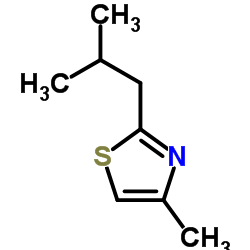 2-异丁基-4-甲基噻唑结构式