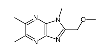 2-(methoxymethyl)-3,5,6-trimethylimidazo[4,5-b]pyrazine结构式