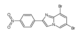 6,8-dibromo-2-(4-nitrophenyl)imidazo[1,2-a]pyridine结构式