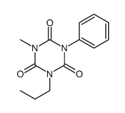 1-methyl-3-phenyl-5-propyl-1,3,5-triazinane-2,4,6-trione Structure