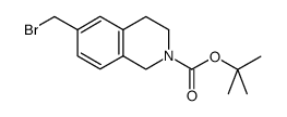6-(溴甲基)-3,4-二氢异喹啉-2(1H)-羧酸叔丁酯结构式