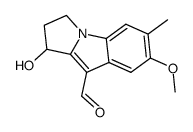 2,3-dihydro-1-hydroxy-7-methoxy-6-methyl-1H-pyrrolo<1,2-a>indole-9-carboxaldehyde Structure