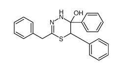 2-benzyl-5,6-diphenyl-4,6-dihydro-1,3,4-thiadiazin-5-ol Structure