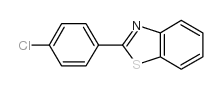 2-(4-氯苯基)苯并噻唑结构式