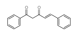 (E)-1,5-diphenylpent-4-ene-1,3-dione结构式