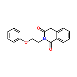 2-(2-Phenoxyethyl)-1,3(2H,4H)-isoquinolinedione结构式