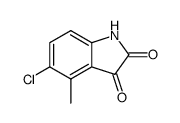 5-chloro-4-methyl-indoline-2,3-dione Structure