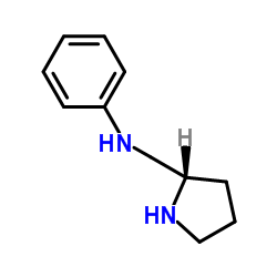 (S)-(+)-2-(苯胺甲基)吡咯烷结构式