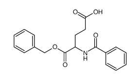 N-benzoyl-DL-glutamic acid-1-benzyl ester Structure