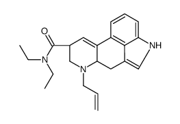 N-烯丙基去甲山梨酸N,N-二乙酰胺结构式