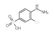 3-氯-4-肼基苯磺酸结构式