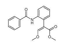 Z-methyl 3-methoxy-2-(2-benzamidophenyl)-acrylate结构式