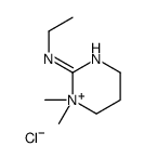 N-ethyl-1,1-dimethyl-5,6-dihydro-4H-pyrimidin-1-ium-2-amine,chloride结构式