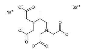 sodium,antimony(3+),2-[2-[bis(carboxylatomethyl)amino]propyl-(carboxylatomethyl)amino]acetate Structure