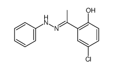 5-chloro-2-hydroxyacetophenone phenylhydrazone Structure