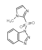 1-[(1-甲基-1H-咪唑-2-基)磺酰基]-1H-苯并三唑结构式