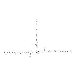2-methyl-2-[[(1-oxododecyl)oxy]methyl]propane-1,3-diyl dilaurate structure