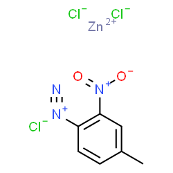 3-nitrotoluene-4-diazonium chloride, compound with zinc chloride结构式