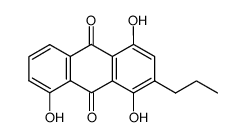 3-propyl-1,4,5-trihydroxy-9,10-anthraquinone Structure