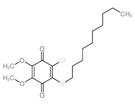 2-chloro-3-decylsulfanyl-5,6-dimethoxy-cyclohexa-2,5-diene-1,4-dione Structure