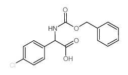 2-{[((苄氧基)羰基]氨基}-2-(4-氯苯基)乙酸结构式