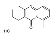 2,6-dimethyl-3-propylpyrido[1,2-a]pyrimidin-4-one,hydrochloride结构式