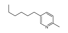 5-己基-2-甲基吡啶结构式