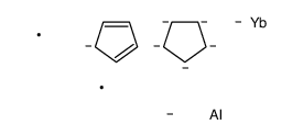 carbanide,cyclopenta-1,3-diene,cyclopentane,dimethylaluminum,ytterbium Structure
