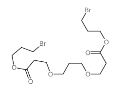 Propanoic acid,3,3'-[1,3-propanediylbis(oxy)]bis-, bis(3-bromopropyl) ester (9CI)结构式