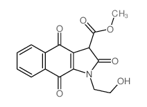 methyl 1-(2-hydroxyethyl)-2,4,9-trioxo-3H-benzo[f]indole-3-carboxylate Structure