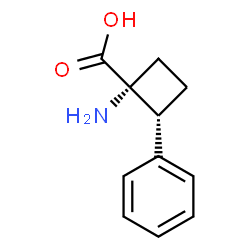 Cyclobutanecarboxylic acid, 1-amino-2-phenyl-, (1R,2R)-rel- (9CI)结构式