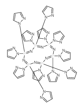 2,2,4,4,6,6,8,8,10,10,12,12-dodecapyrazol-1-yl-1,3,5,7,9,11-hexaza-2$l^C36H36N30P6,4$l^C36H36N30P6,6$l^C36< Structure
