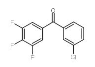 (3-chlorophenyl)-(3,4,5-trifluorophenyl)methanone Structure