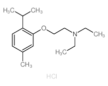 Ethanamine,N,N-diethyl-2-[5-methyl-2-(1-methylethyl)phenoxy]-, hydrochloride (1:1) Structure