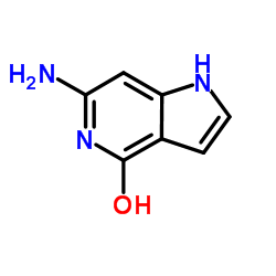 6-氨基-1H-吡咯并[3,2-c]吡啶-4-醇结构式