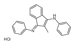 2-methyl-N-phenyl-3-phenyliminoinden-1-amine,hydrochloride Structure