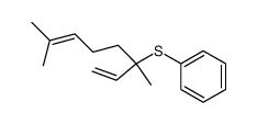 3,7-dimethyl-3-phenylthio-octa-1,6-diene结构式